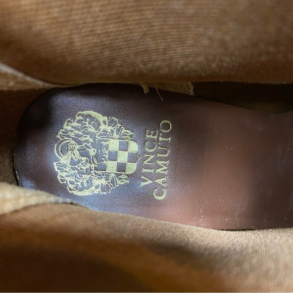 New! Vince Camuto Ratony Brown Suede Heeled Bootie 10M - Picture 12 of 14